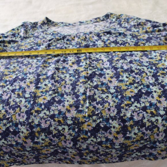 Coldwater Creek 3/4 Sleeve Scoop Neck Loose Fit Cotton Shirt Size XL - Picture 5 of 12